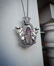 Load image into Gallery viewer, Ornate Rutile Quartz and Filigree Pendant