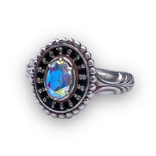 Load image into Gallery viewer, Opalescent Quartz Halo Ring (Size 10.5)