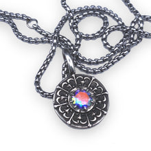 Load image into Gallery viewer, Filigree Medallion with Opalescent Quartz