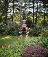 Load image into Gallery viewer, Callisto Garnet and Topaz Pendant