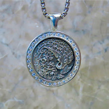 Load image into Gallery viewer, Peacock Medallion Pendant