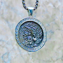 Load image into Gallery viewer, Peacock Medallion Pendant