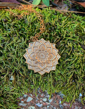 Load image into Gallery viewer, Bronze Mandala Sacred Geometry Pendant