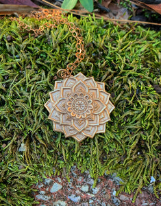 Bronze Mandala Sacred Geometry Pendant
