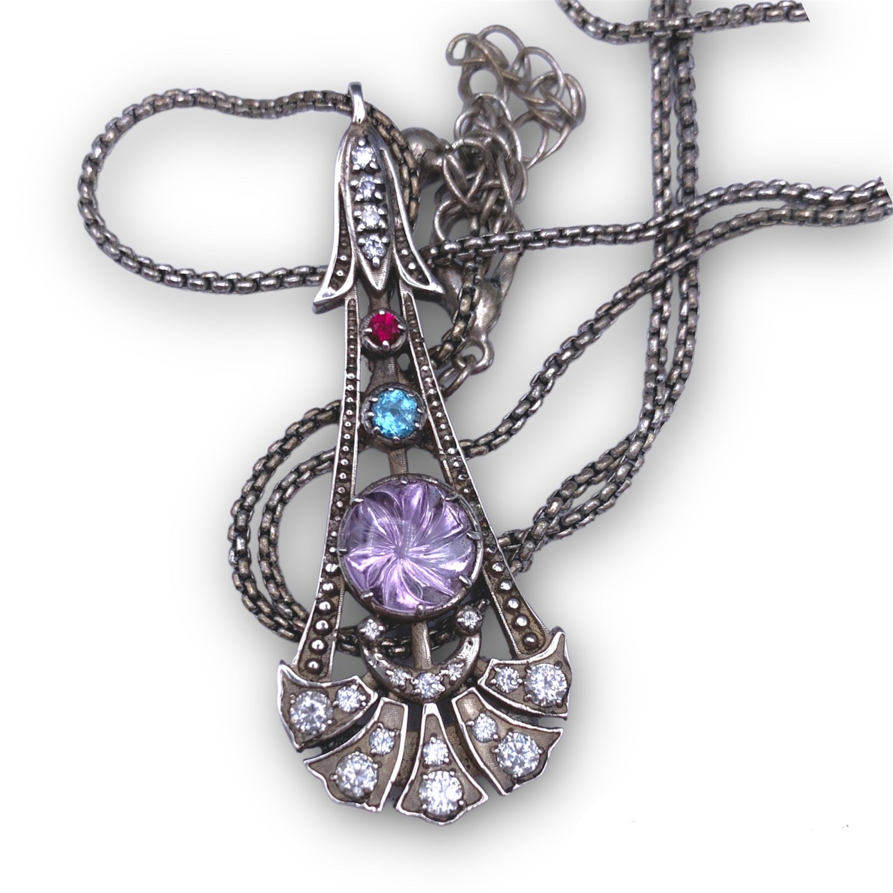 Vortex popular Small Pendant with Amethyst