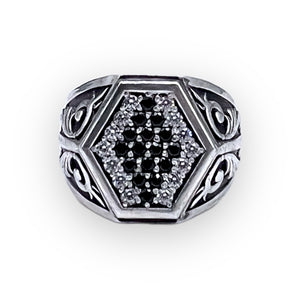 Diamond Suite Pave Signet Ring (Size 9.5)