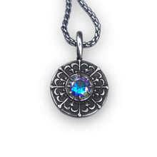 Load image into Gallery viewer, Filigree Medallion with Opalescent Quartz