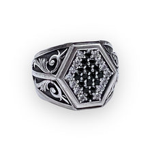 Load image into Gallery viewer, Diamond Suite Pave Signet Ring (Size 9.5)